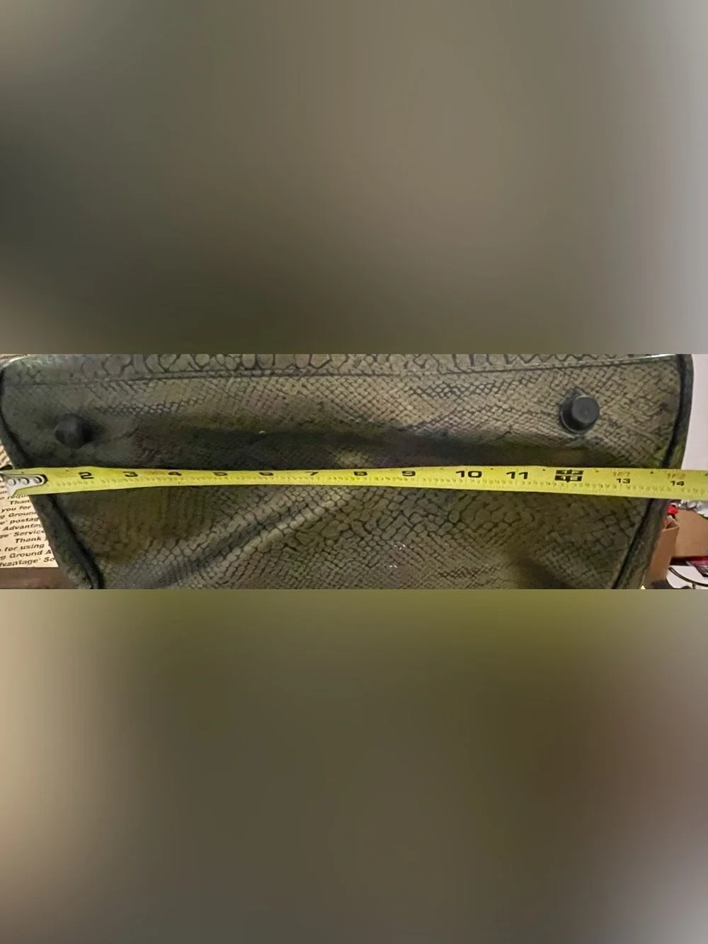 Cynthia Rowley Beauty Olive Green And Black Vintage Makeup Bag